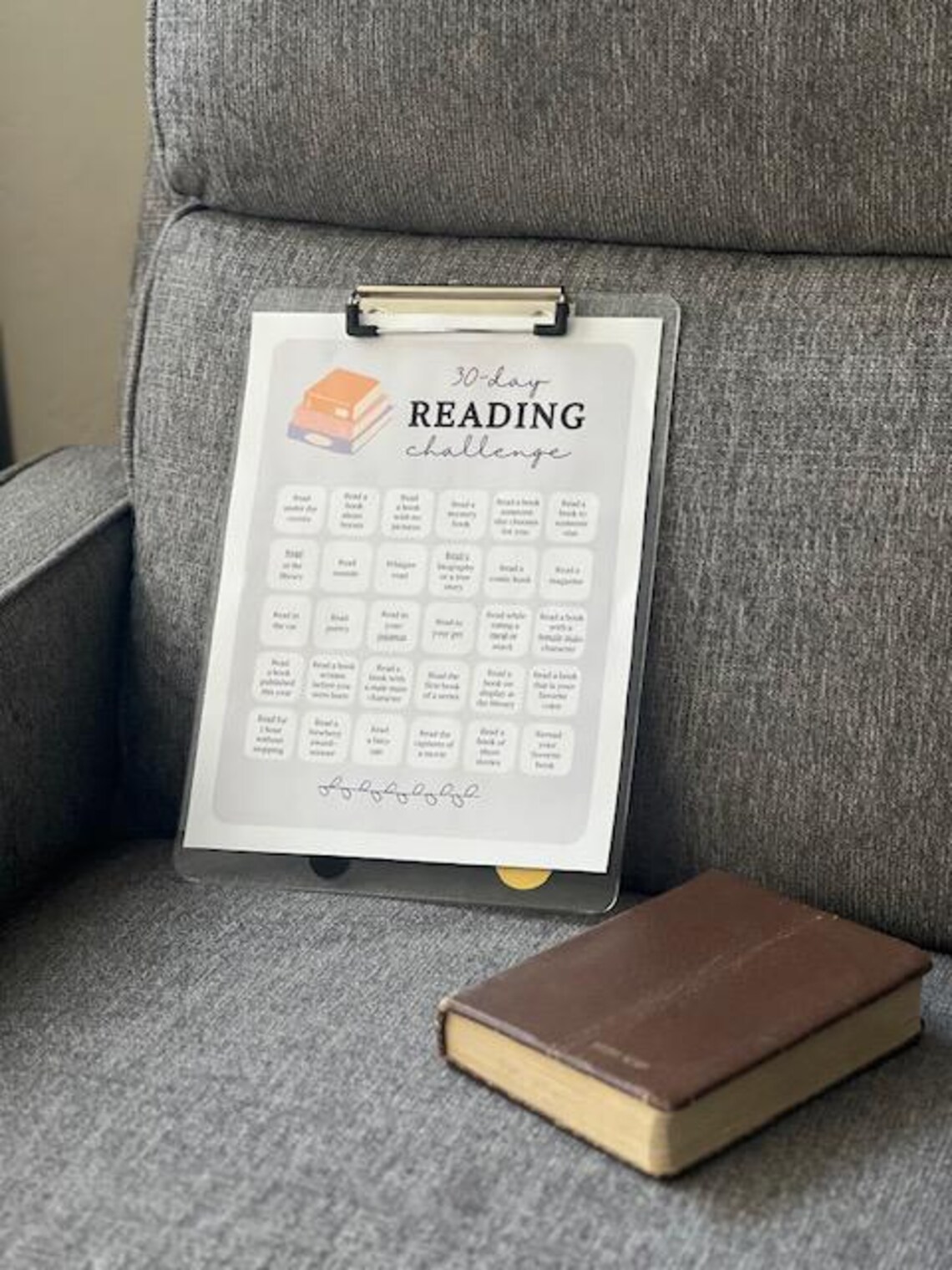 30 Day Reading Challenge Gift For Avid Readers Ready To Print And Put