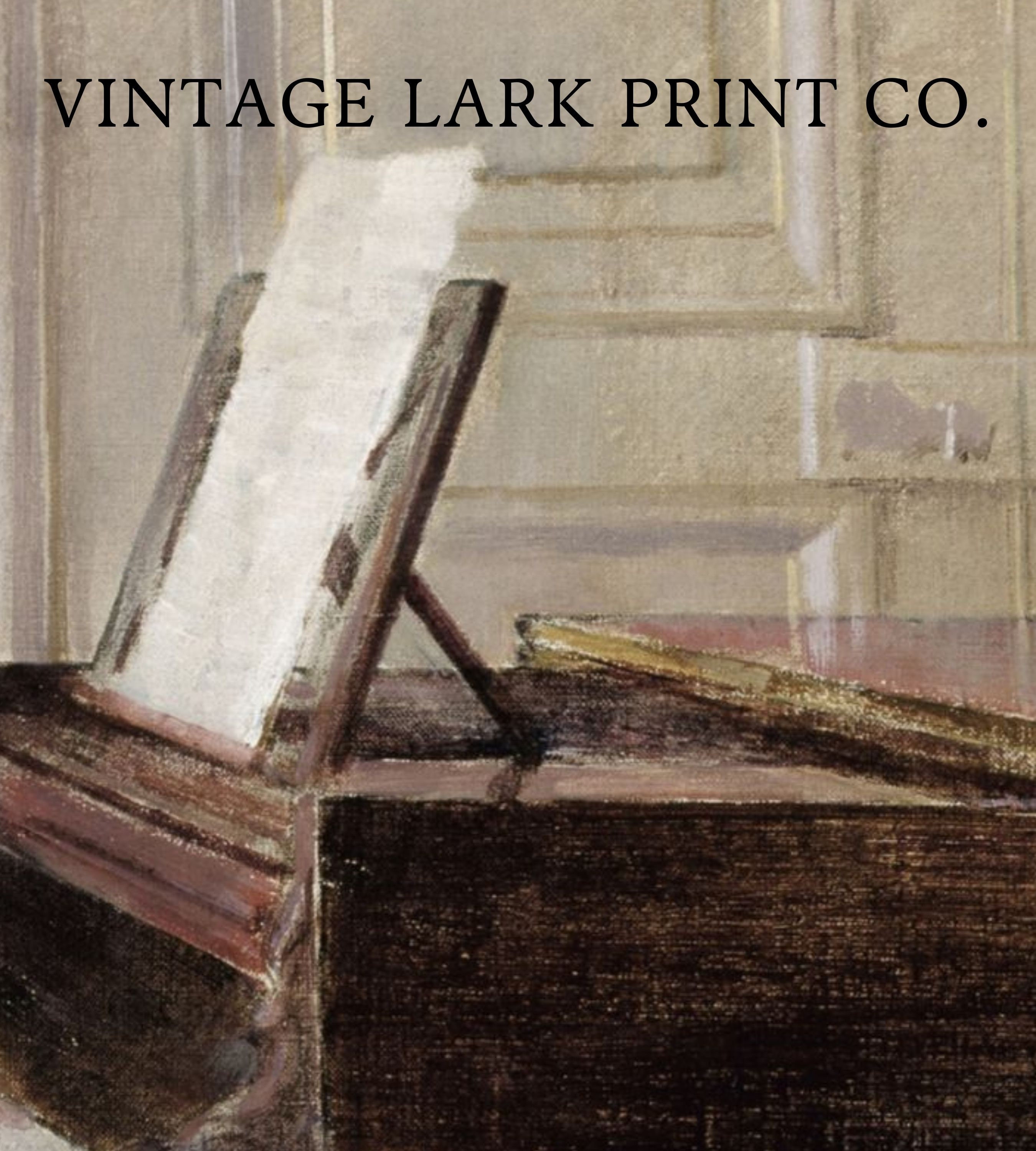 Women Playing Piano Victorian Painting | Vintage Portrait | Moody ...