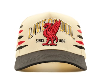 Gorra Snapback del Liverpool, gorra de fútbol vintage con detalle de bandera, gorra de fútbol retro, regalo para el fan del LFC