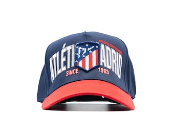 Gorra vintage del Atlético de Madrid FC Snapback: gorra retro para aficionados al fútbol