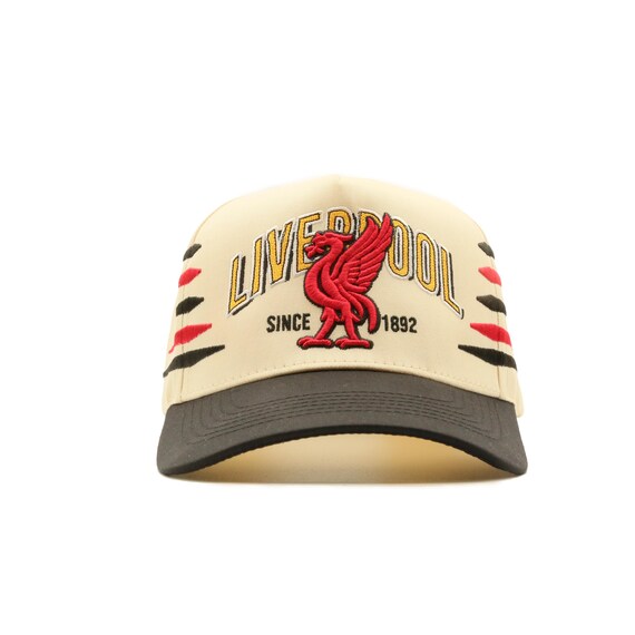 Liverpool Snapback Hat Vintage Soccer Cap Flag Detail Retro Football Hat LFC Fan Gift