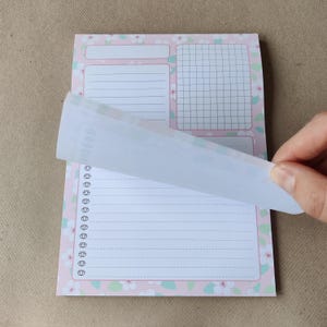 Tagesplaner-Notizbuch | Kirschblütenmuster | Aufgaben und Notizen | Brainstorming-Notizblock