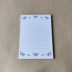 Cuaderno | Mariposa Mágica | Bloc de notas A6 con hojas desprendibles