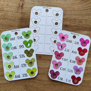 Kleurkaartjes - Muis Design | Kleur Stalen | Kleuren op Nummer | Coloriages Mystères Kleurenkaart | Kleur Kaarten