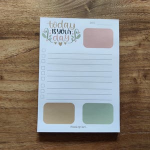 Notatnik | Dziś jest Twój dzień | Odrywany notatnik formatu A6