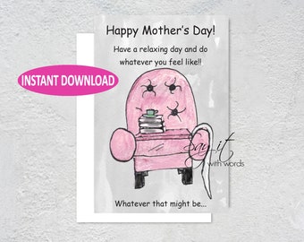 Digital Mother's Day card, Mother's Day wishes, Greeting card for Mom, Mother's Day Card, Downloadable digital greeting card for Mom