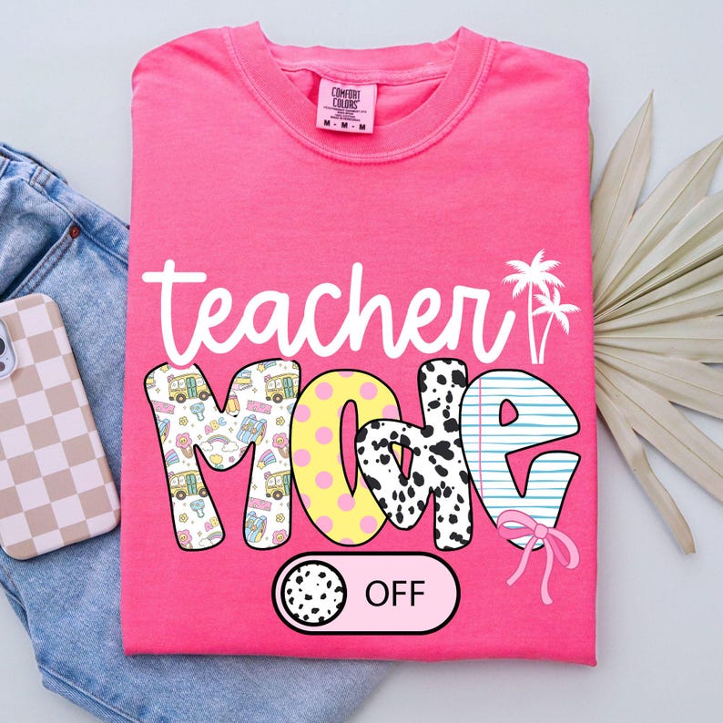 Lehrer-Modus aus Png Letzter Schultag Kokette rosa Dalmatiner Bogen Lehrer PNG Schule Png Adrette Doodle Mädchen Bleistift mit Schleife Elementar Bild 1