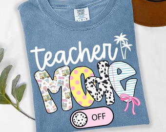 Teacher Mode off Png Last day of School Coquette pink dalmatian bow Teacher PNG School Png Preppy doodle girls Pencil with bow Elementary