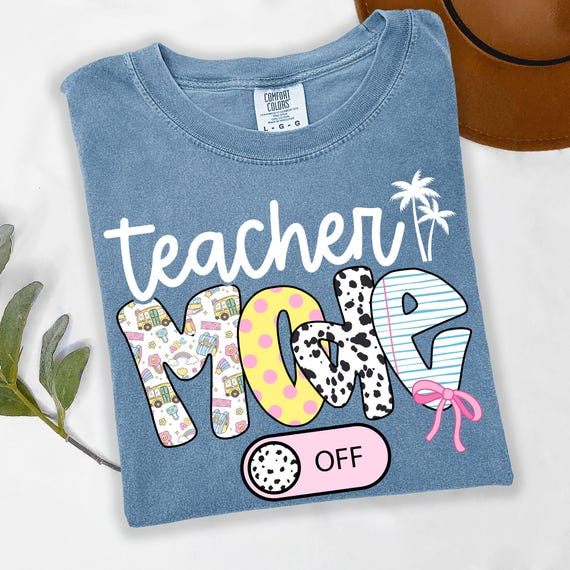 Teacher Mode off Png Last day of School Coquette pink dalmatian bow Teacher PNG School Png Preppy doodle girls Pencil with bow Elementary