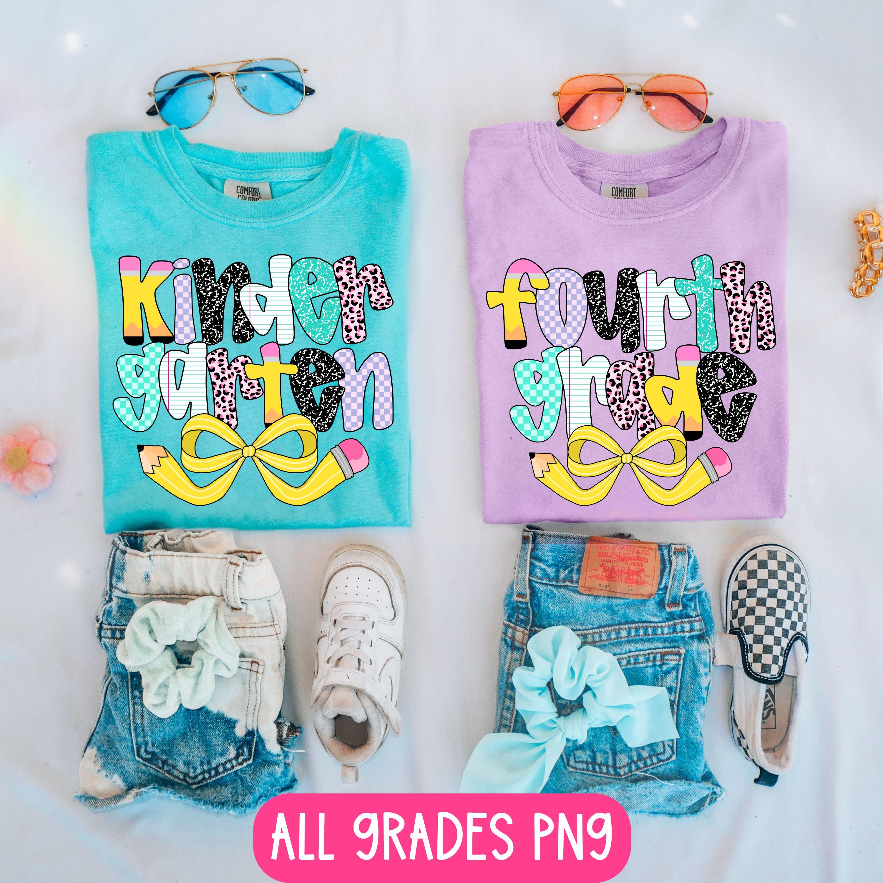 Preppy Checkards Preppy Grades PNG Bundle Back to School 1st 2d 3d 4th 5th 6th 7th 8th ...