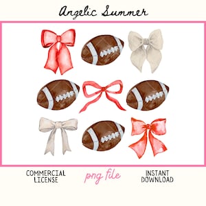 Kansas City Coquette Football PNG Red and White bows football PNG Vintage retro sidelines game day girly boujie preppy girl 300 DPI trendy