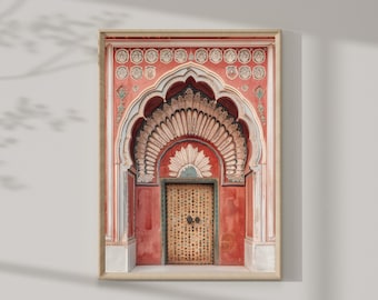 Indian Decor Door Travel Architecture Photography, Trendy dorm decor, Unique dorm decor, Printable Art, Wall Art, Home Decor