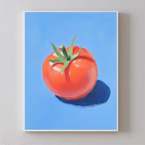 Tomato Art - Vegetable Wall Print - Vegetable Poster - Cozy Art for the Kitchen - Home Decorating Gift