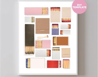 Matchbook Poster Art Template | Digital Download