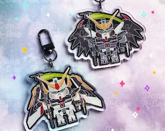 Deathscythe EW Hell Keychain Gift For Gundam Lover Keyring For Him Acrylic Keychain For Her Anime Keyring Cute Keychain For Birthday