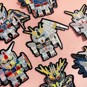 11 Gundam Sticker Pack Gundam Sticker Bundle Gundam Waterproof Sticker Pack Holographic Sticker For Gift