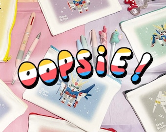 Oopsie Gundam-inspired Pouch For Pencil Case Gundam Canvas Bag Zipper Pouch For Organizing Bag For Cosmetic Beauty Bag For Feminine Products
