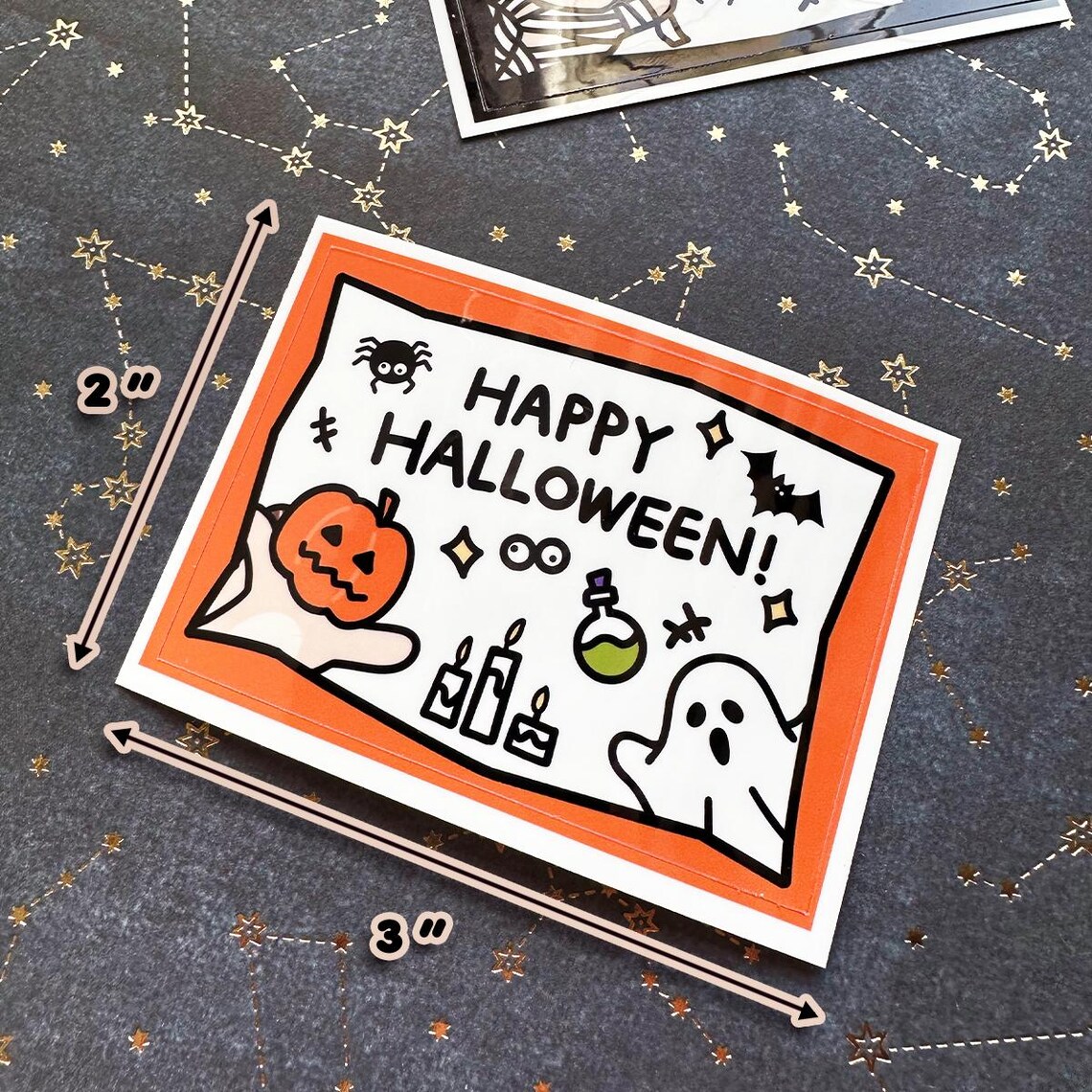 Birthday Sticker Rectangular Rectangular Stickers Happy Birthday Sticker for Gift Box Halloween ...