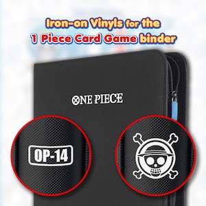 1 Piece Iron-On Binder Vinyls for Master Set for TCG Trading Card Game Collection  Abbreviation Version for Binder DIY Iron On