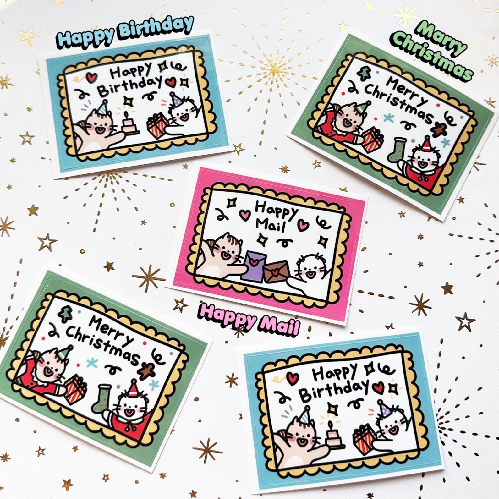 Birthday Sticker Rectangular Rectangular Stickers Happy Birthday Sticker for Gift Box Halloween ...