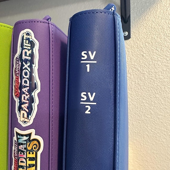 Pokimon Iron-On Binder Vinyls Scarlet & Violet for Master Set for TCG Pokemon Card Collection  Abbreviation Version for Binder DIY Iron On
