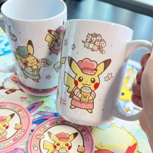 Mug Tasse à Café Pikachu De Noël - Céramique, 325 Ml, Personnalisé, Fabriqué En France, Neuf Sous Boîte