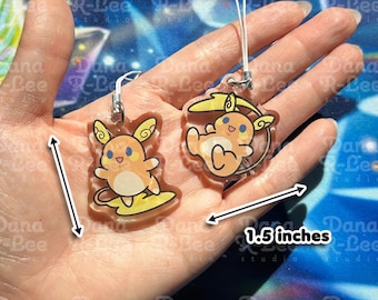 Pokimon Keychain(4) Gift PhoneCharm For Keyring For Him Acrylic Keychain For Her Anime Charm Cute Character For Birthday