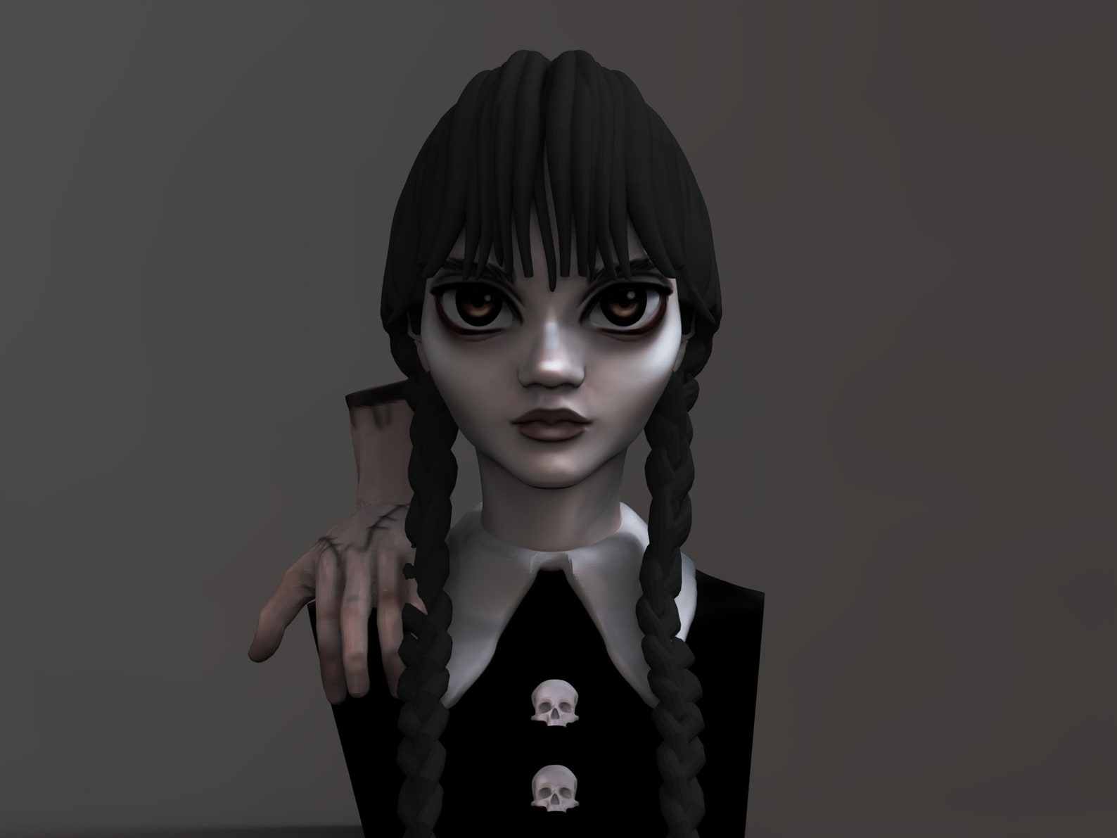 Wednesday Addams 3D STL File Addams Family Figure Wednesday - Etsy ...