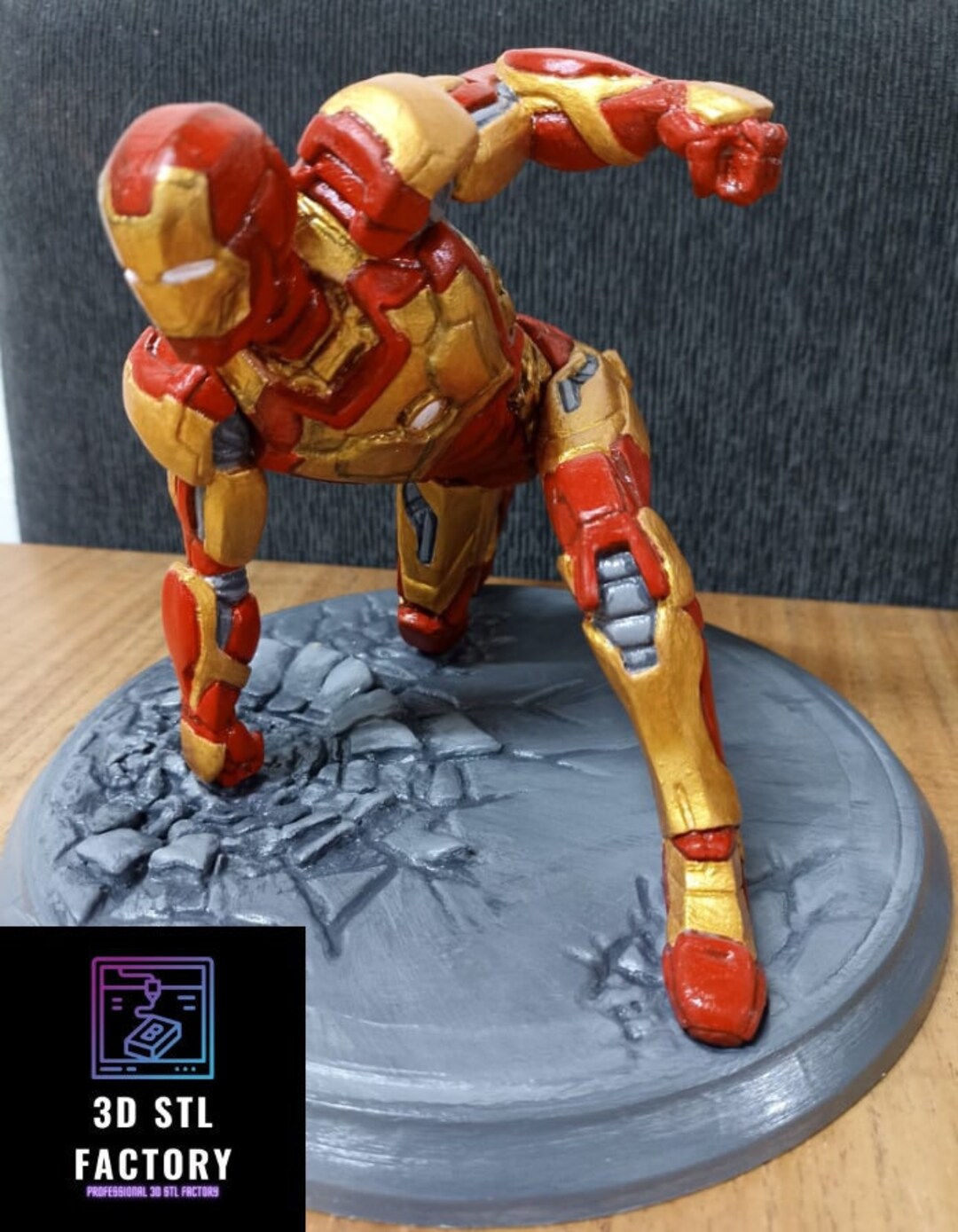 Iron Man STL File Marvel Iron Man MK42 3D Figure Print STL Etsy
