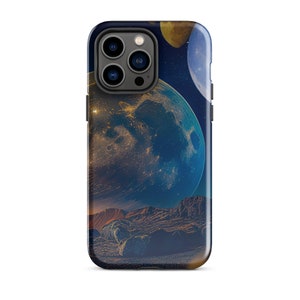 Many Moons Tough iPhone case | Phone Cases | Gifts for Space Lovers | Tech Accessories
