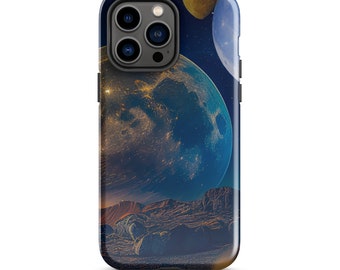 Many Moons Tough iPhone case | Phone Cases | Gifts for Space Lovers | Tech Accessories