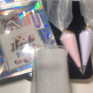 Kit fai da te Decoden per custodie per telefoni, kit per feste per iPhone, Samsung, Huawei