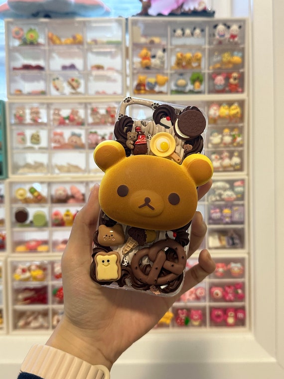 DIY KIT for Rilakkuma Decoden Phone Case | Squishy Bear, Chocolate