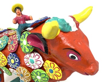 Gerardo Ortega Vintage Pottery Bull