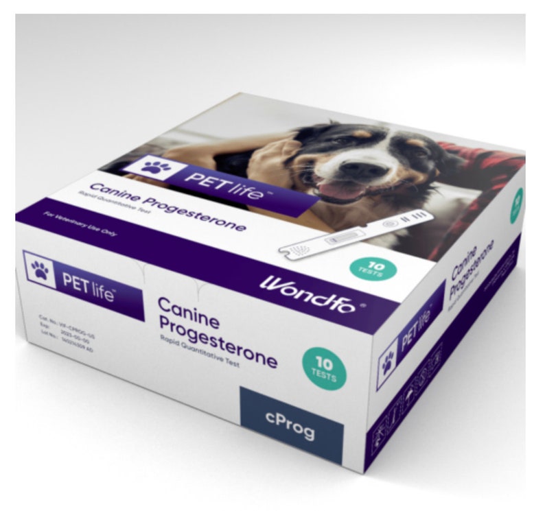 Wondfo Finecare Vet Canine Progesterone 'Serum' Test Box of 10-Accurate Results image 1