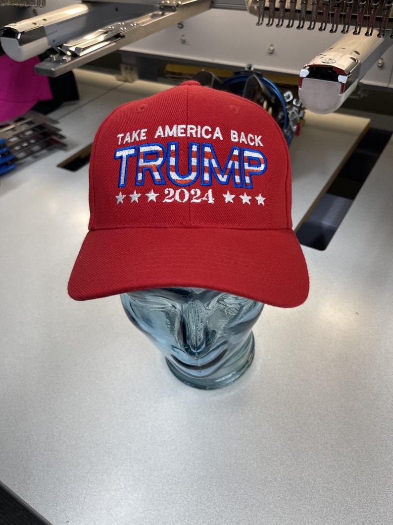 TRUMP 2024 take America Back Velcro Hat Etsy