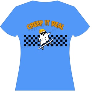 Creep It Real - PNG - Cool Ghost Riding a Skateboard