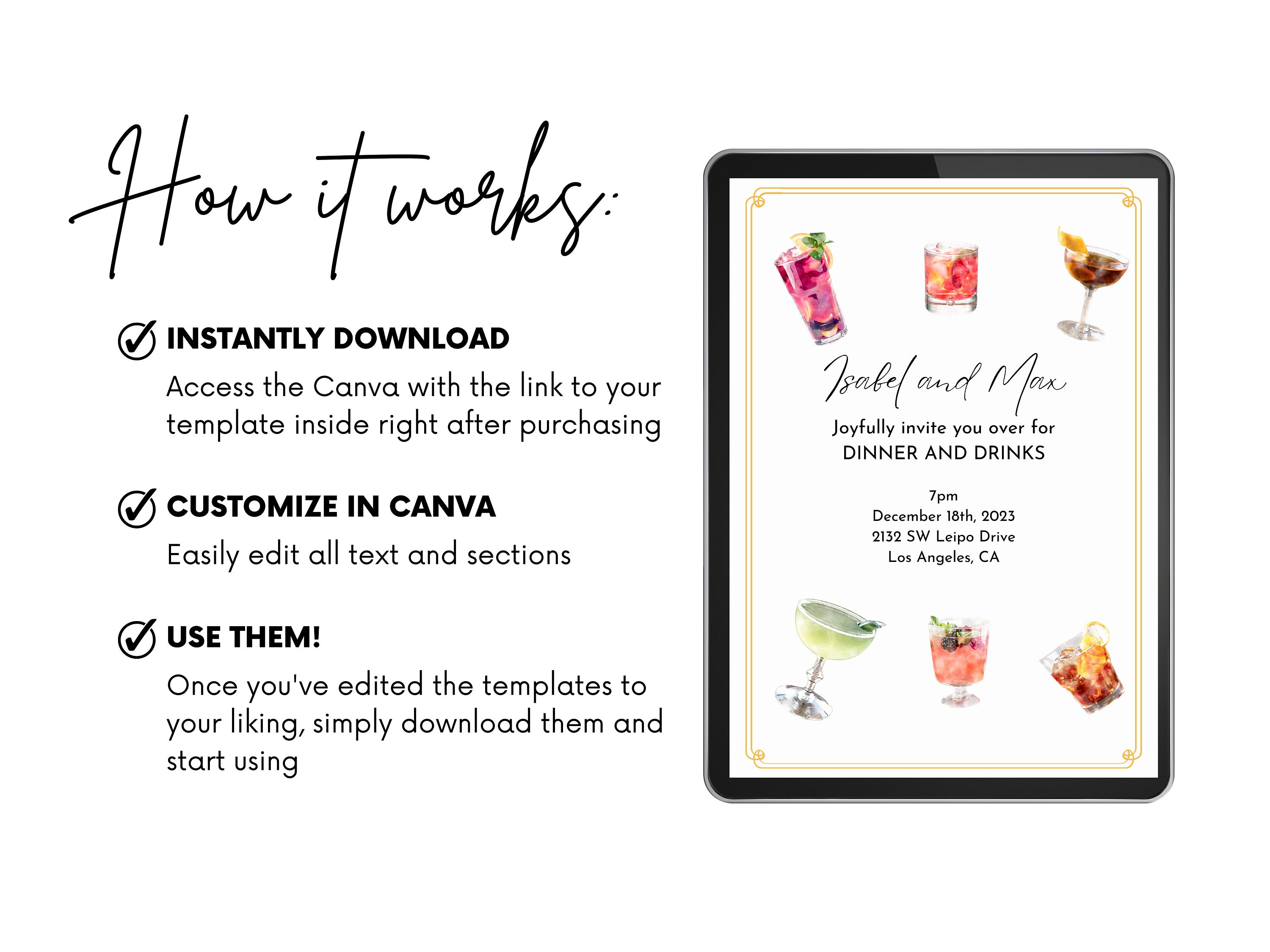 Editable Party Invitation Template Instantly Downloadable - Etsy