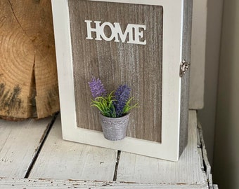 Charming Lavender Home Key Box: Organize with Elegance