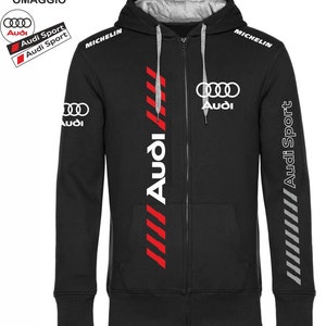 AUDI SPORT replica car zip and hoodie 3 free stickers image 1