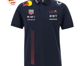 Polo RED BULL RACING scuderia F1 motorsport maglia   + 3 adesivi omaggio