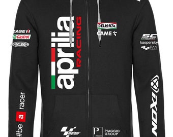 APRILIA racing italia zip sweatshirt Moto gp be a racer + 3 FREE stickers