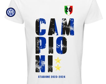 T-shirt INTER campione d'ITALIA internazionale MILANO scudetto calcio serie A italiano