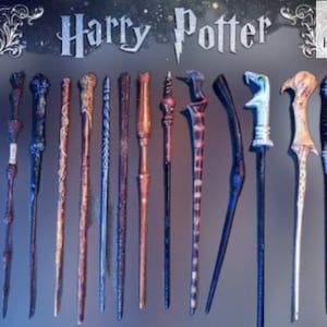 Harry Wand Collection 3D Printer STL Files, High Quality Harry STL File, 3D Printable STL File