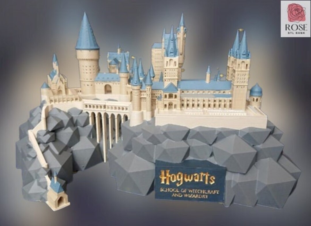 Hogwarts Castle 3D Printer STL File, High Quality 3D Printer STL File ...
