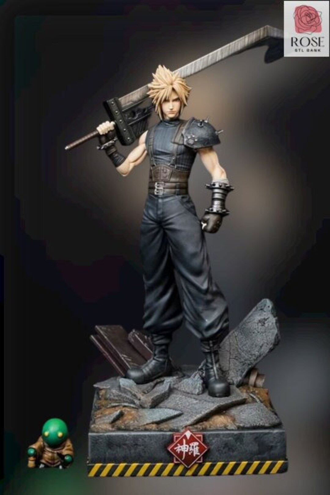 Cloud Final Fantasy 3D Printer STL File, High Quality Cloud Final ...