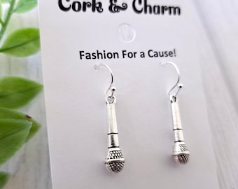Boucles D'oreilles Guitare Vintage – Argent Sterling 925 – Zircon – Dormeuses – Neuf Avec étiquettes