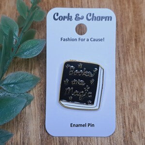 Books Are Magic Book Enamel Pin l Gift for Readers l Gift for Book Lovers l
