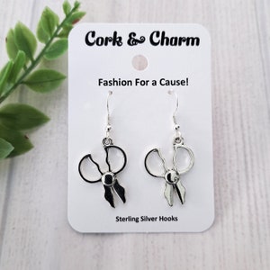 Silver Pinking Scissors Earrings l Gift for Sewers Sewists l Gift for Crafters Knitters Crocheters l Sterling Silver Earrings