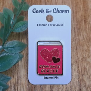 Romance Reader Book Enamel Pin l Gift for Readers l Gift for Book Lovers l